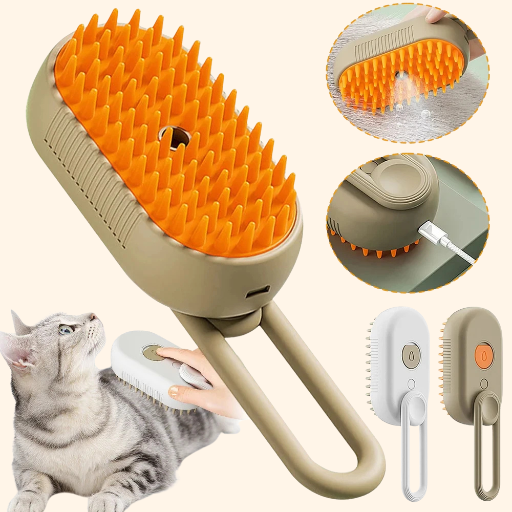3-in-1 Rechargeable Steam Brush