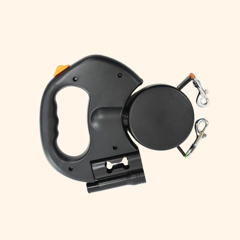 Double Retractable LED Leash