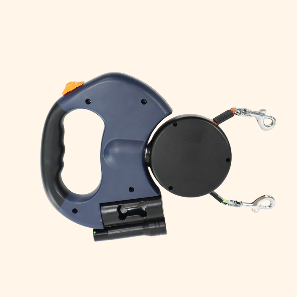 Double Retractable LED Leash