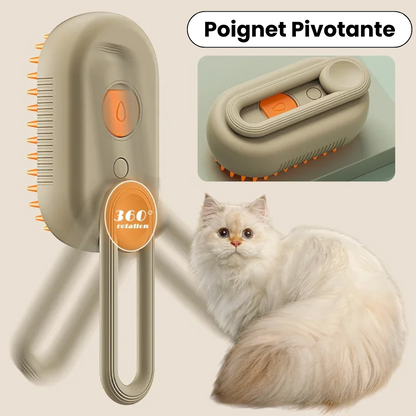 3-in-1 Rechargeable Steam Brush