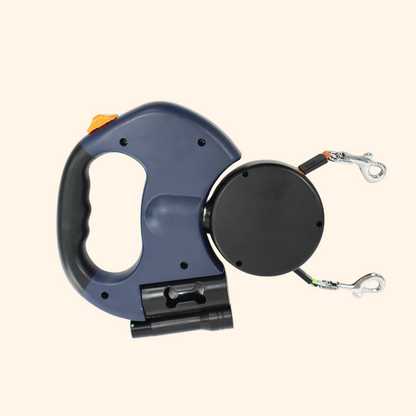 Double Retractable LED Leash